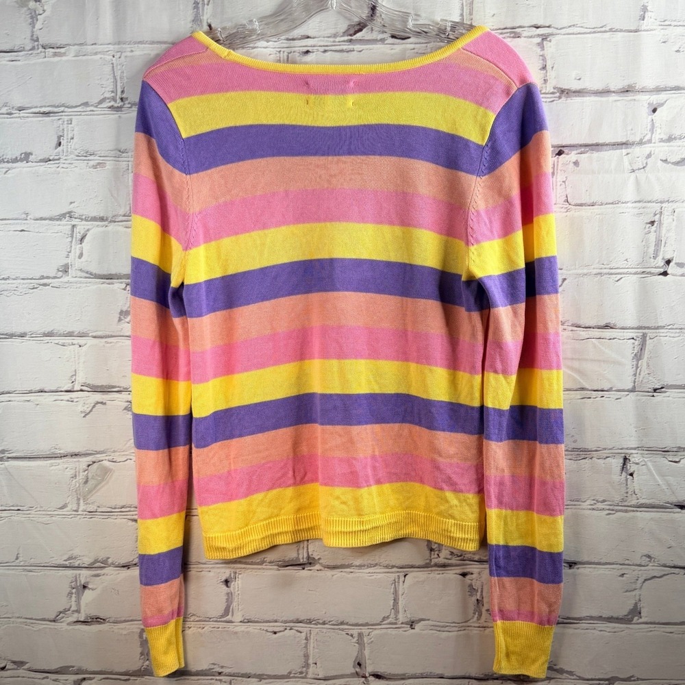 Nümph Tie Front Cardigan Sweater S Womens Pastel V Neck Long Sleeve Lightweight - Picture 2 of 7